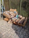 Solar install waste Wooden pallet, boxes, railings, other solar installation waste GL7 - removed for £113
