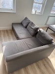 L-shaped Sofa L-shaped sofa. good condition but no fire safety label W5 - removed for £0