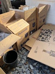 Cardboard boxes and paper cardboard boxes - some flat some with bubble wrap and paper inside. easily accessible outside front of house. SW18 - removed for £91