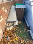 sofa, household items, vinyl Sofa, household items, 8 bags of debris, rug, computer chair, vinyl and carpet offcuts, NG7 - removed for £393