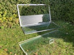 3 glass panels from shower The junk is made up of 3 glass panels which made up part of a shower TN14 - removed for £71