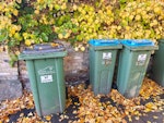 2 recyling and 1 general bin 2 full recycling bins (in bags) and one full general waste bin to be emptied. Also in bags. SE18 - removed for £71
