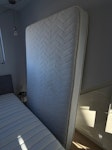 A small double mattress A single Small Double Mattress (120x190).

The mattress is approximately 16–17 cm thick, coil spring and memory foam hybrid (Summerby). It is old and has become too soft, so it is intended for disposal rather than reuse. TW2 - removed for £52