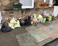 soil rubble and plastic plant collected by waste london ltd